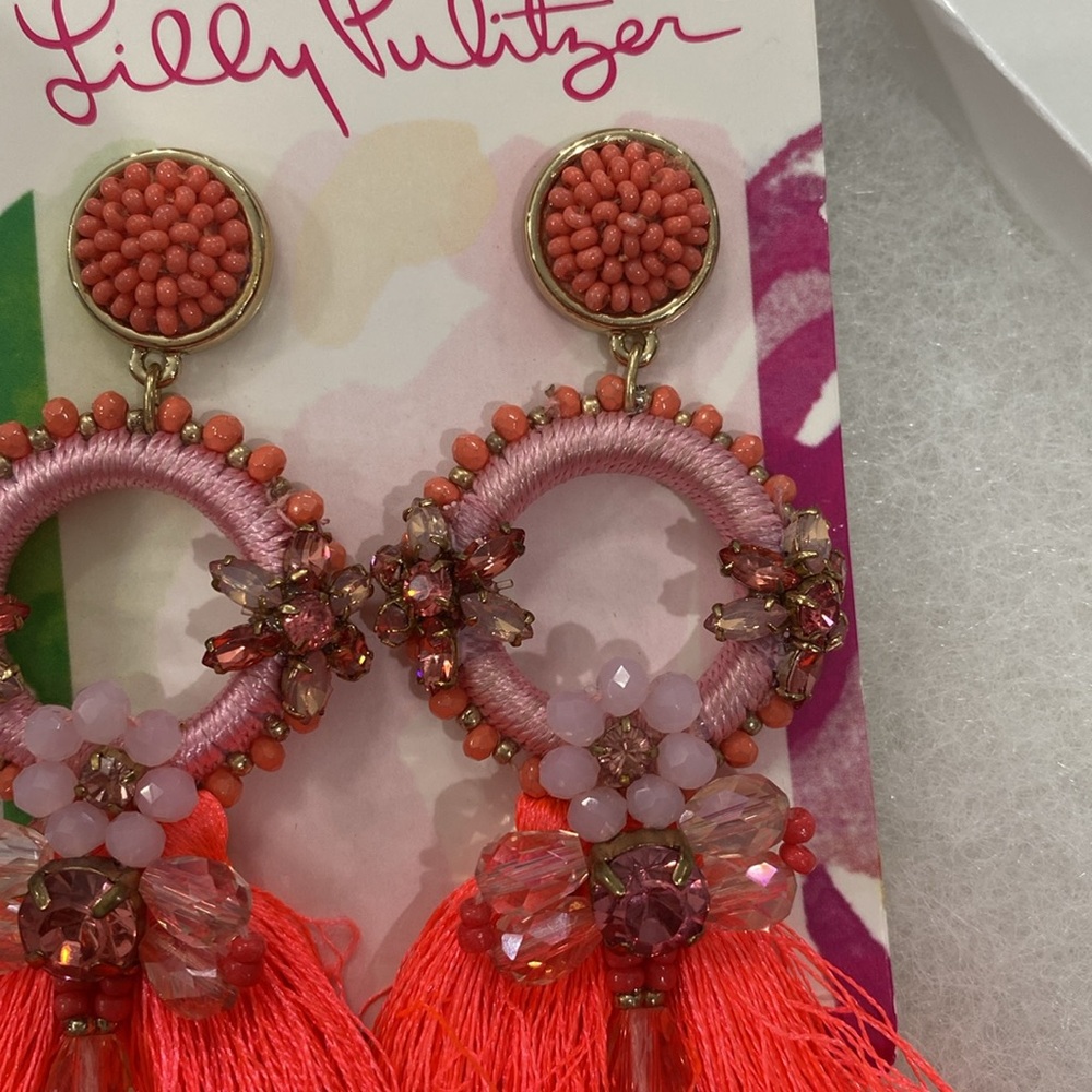 NWT Lilly Pulitzer Paradise Petals Earrings - Picture 4 of 5